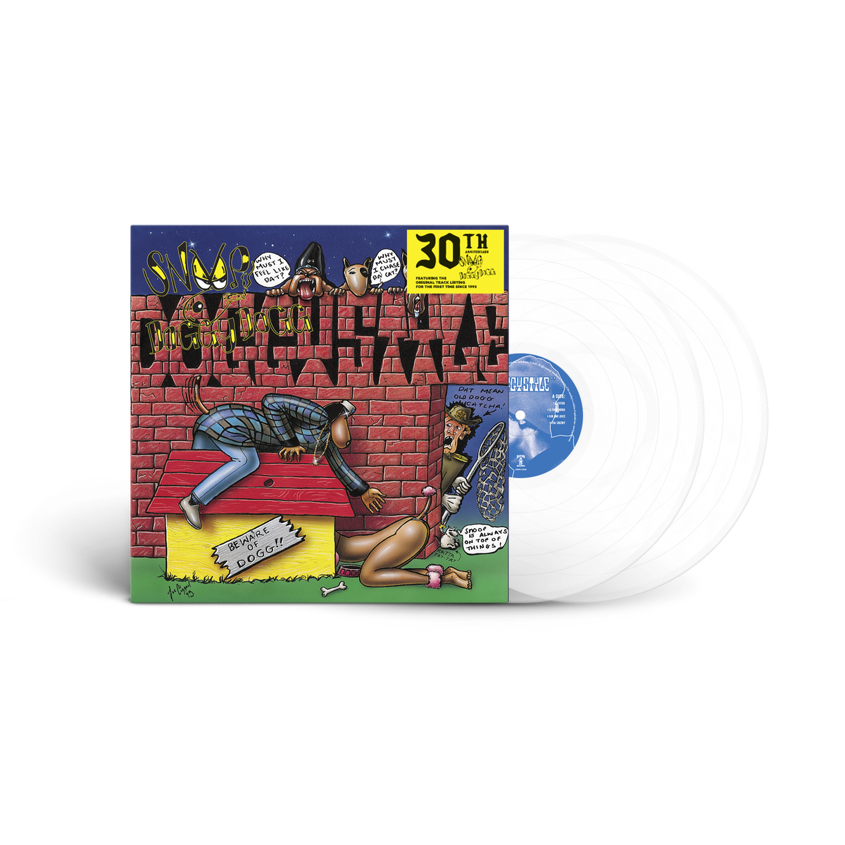 SNOOP DOGG “DOGGYSTYLE 30TH ANNIVERSARY EDITION“ CLEAR VINYL